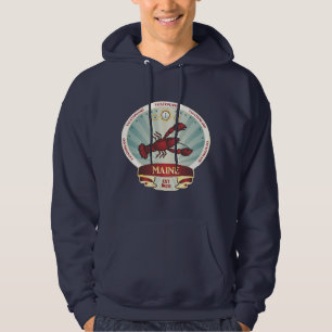 Maine Lobster Crest Hoodie