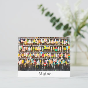 Maine Lobster Pots Postcard