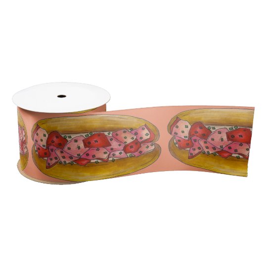 Maine Lobster Roll Sandwich Seafood Food Foodie Satin Ribbon