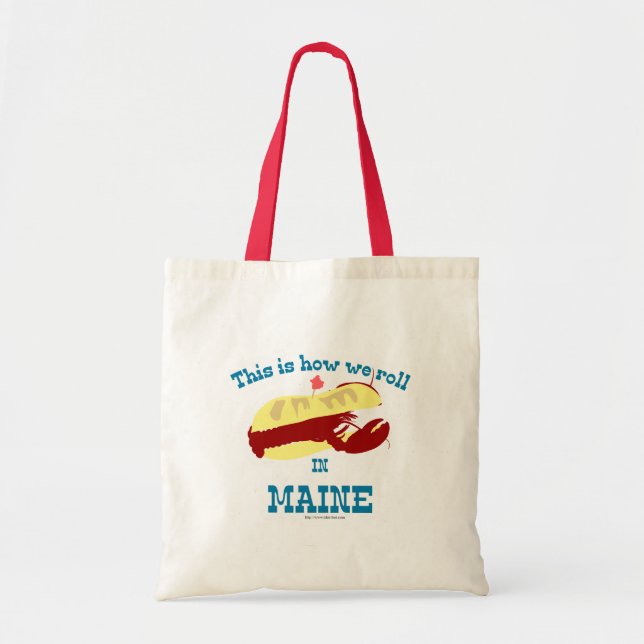 Maine Lobster Roll Tote Bag (Front)
