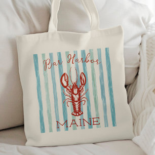 Maine Lobster Stripes Fisherman Core Tote Bag