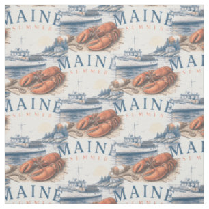 Maine Lobster Summer Fun Thunder_Cove Fabric