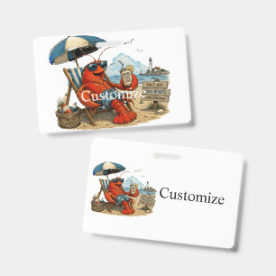 Maine Lobster Summer Fun Thunder_Cove ID Badge