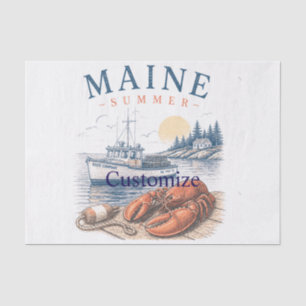 Maine Lobster Summer Fun Thunder_Cove Tissue Paper