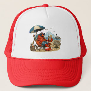 Maine Lobster Summer Fun Thunder_Cove Trucker Hat