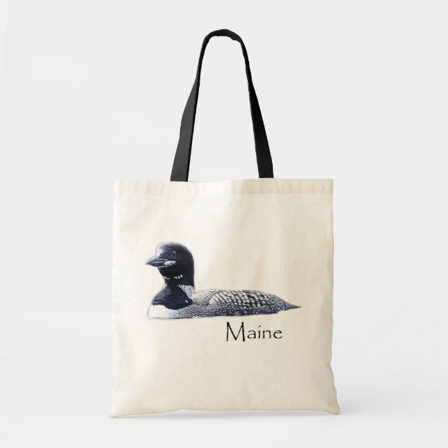 Maine Loon Tote Bag (Front)