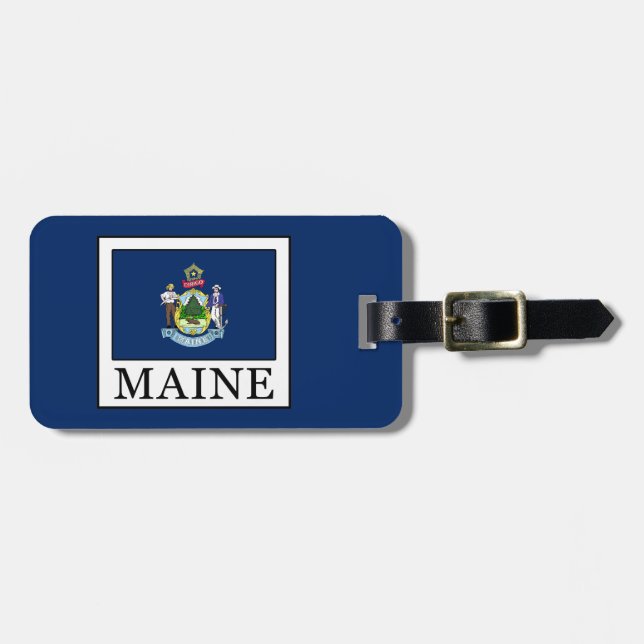 Maine Luggage Tag (Front Horizontal)