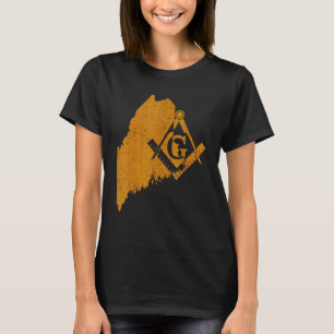 Maine Masons Grand Lodge Af&am Freemasonry Father' T-Shirt