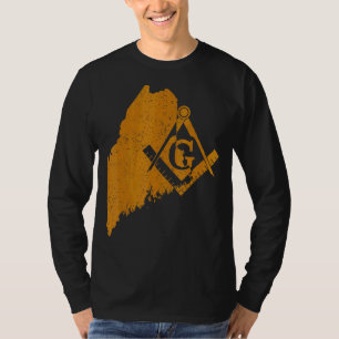 Maine Masons Grand Lodge Af&am Freemasonry Father' T-Shirt