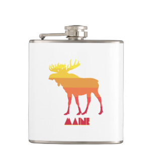 Maine Moose Hip Flask
