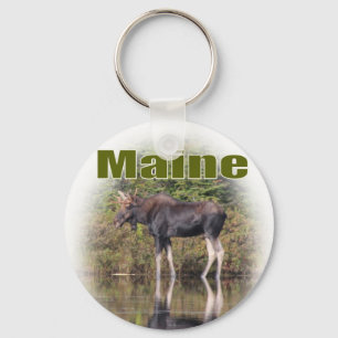 Maine Moose Key Ring