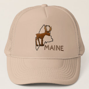 Maine & Moose Trucker Hat