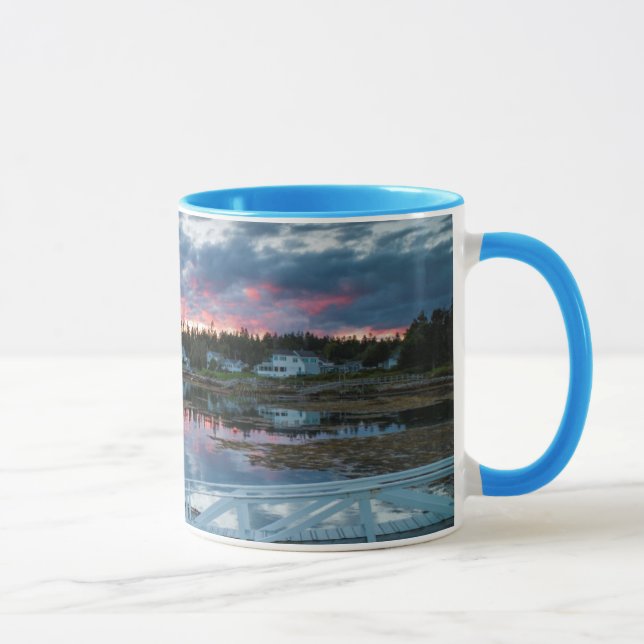 Maine, Newagen, sunset harbour 2 2 Mug (Right)