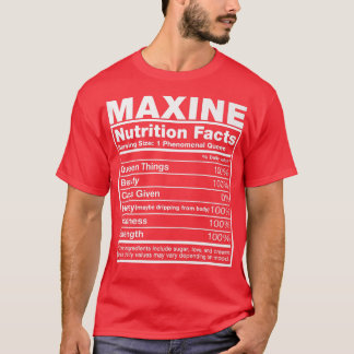 Maine Nutrition FactsMaine Name Birthday  T-Shirt