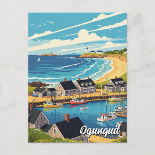 Maine Ogunquit Travel Postcard