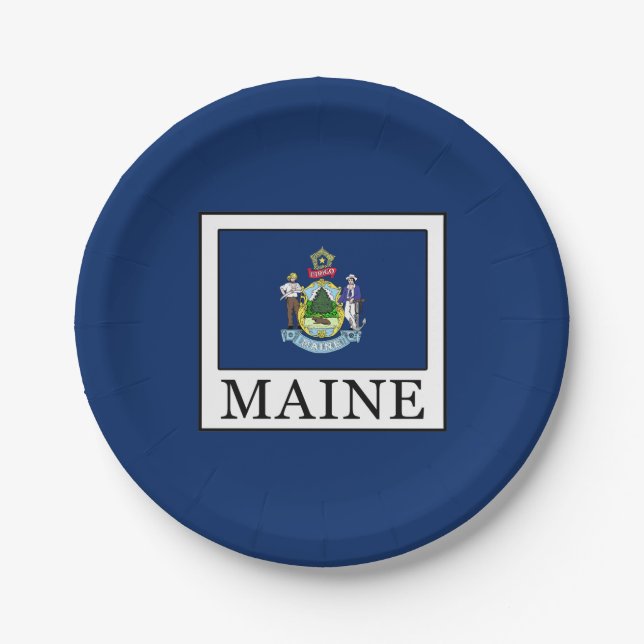 Maine Paper Plate (Front)