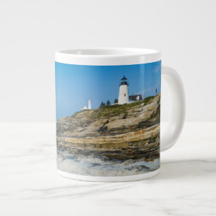 Maine, Pemaquid Point, Pemaquid Point Lighthouse Large Coffee Mug