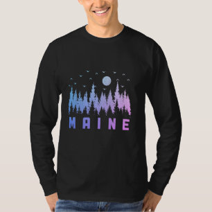 Maine Pine Tree Pride State Nature Lover Forest Hi T-Shirt