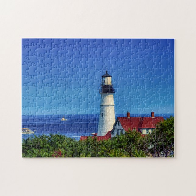 Maine Portland Head Light Photo Jigsaw Puzzle (Horizontal)
