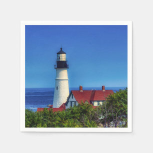 Maine Portland Head Light Photo Napkin