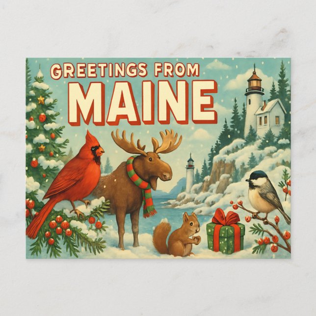 MAINE Postcard (Front)
