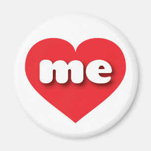 Maine red heart - I love me Magnet