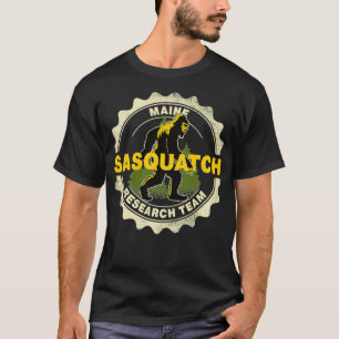 Maine Sasquatch Research Team Bigfoot Believer Fan T-Shirt