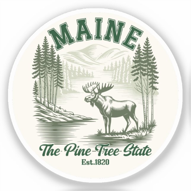 Maine Scenic Wilderness – Pine Tree State Vibes (Front)