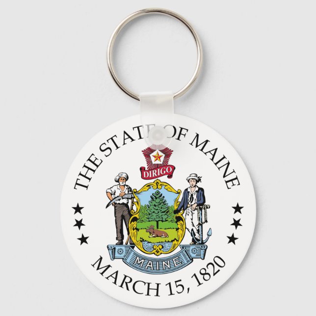 Maine sign key ring (Front)