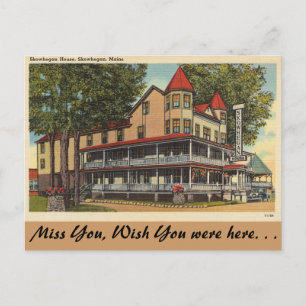 Maine, Skowhegan House, Skowhegan Postcard