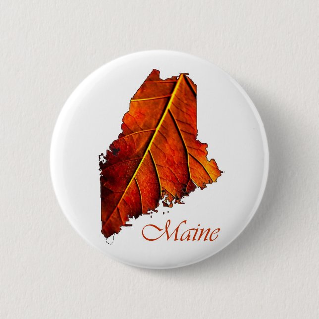 Maine Souvenir Gift Item 6 Cm Round Badge (Front)