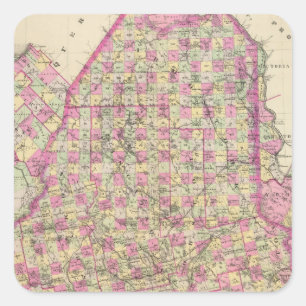 Maine Square Sticker