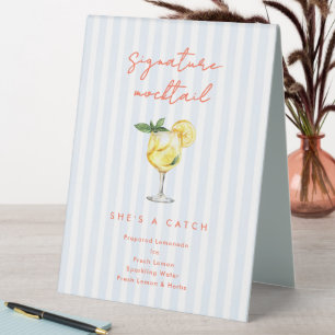 Maine Squeeze Coastal Signature Mocktail Sign