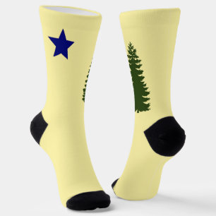Maine State 1901 old flag Socks