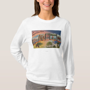 Maine (State Capital/Flower)Large Letter T-Shirt