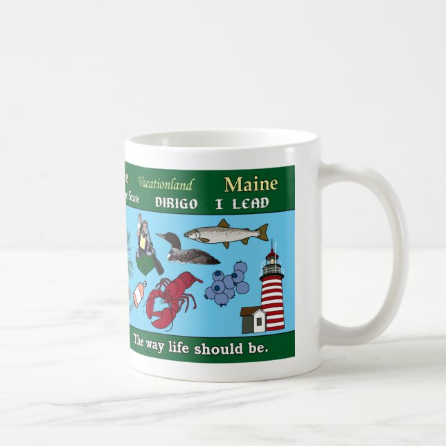 Maine State Commemorative Mug (Right)