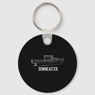 Maine State Downeaster Lobster Fishing Boat T Shir Key Ring