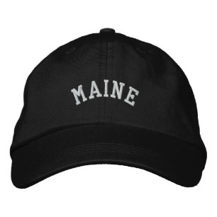 Maine State Embroidered Hat