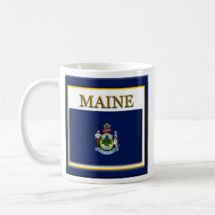 Maine State Flag Design Coffee Mug