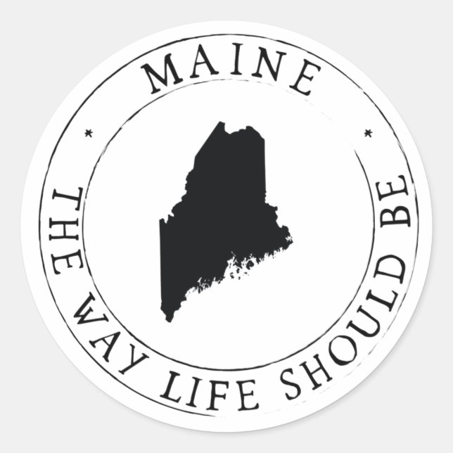 Maine Sticker Envelope Seal (Front)