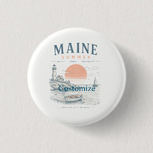 Maine Summer Fun Thunder_Cove 3 Cm Round Badge