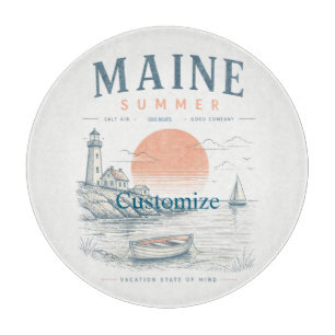 Maine Summer Fun Thunder_Cove Cutting Board