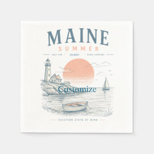 Maine Summer Fun Thunder_Cove Napkin