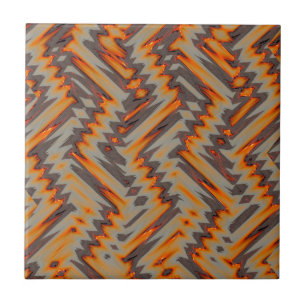 Maine Sunset Abstract 4, 2018 SVP Images Ceramic Tile