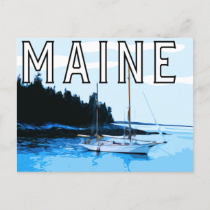 Maine theme post card