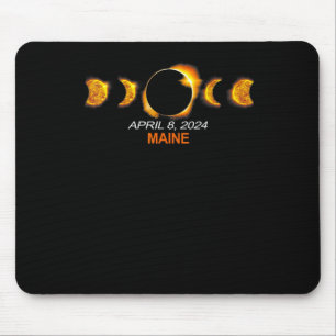 Maine Total Solar Eclipse April 8 2024 Mouse Pad