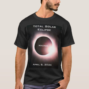 MAINE Total solar eclipse April 8, 2024 T-Shirt