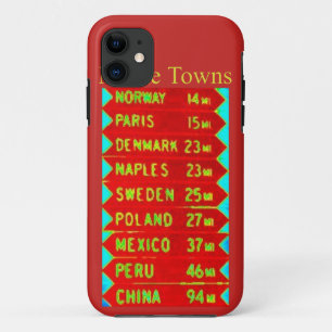 Maine Towns Sign Thunder_Cove iPhone 11 Case