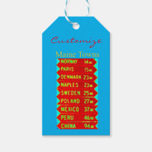 Maine Towns Sign Thunder_Cove Gift Tags
