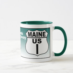 Maine US Route 1 - The Atlantic Highway Mug